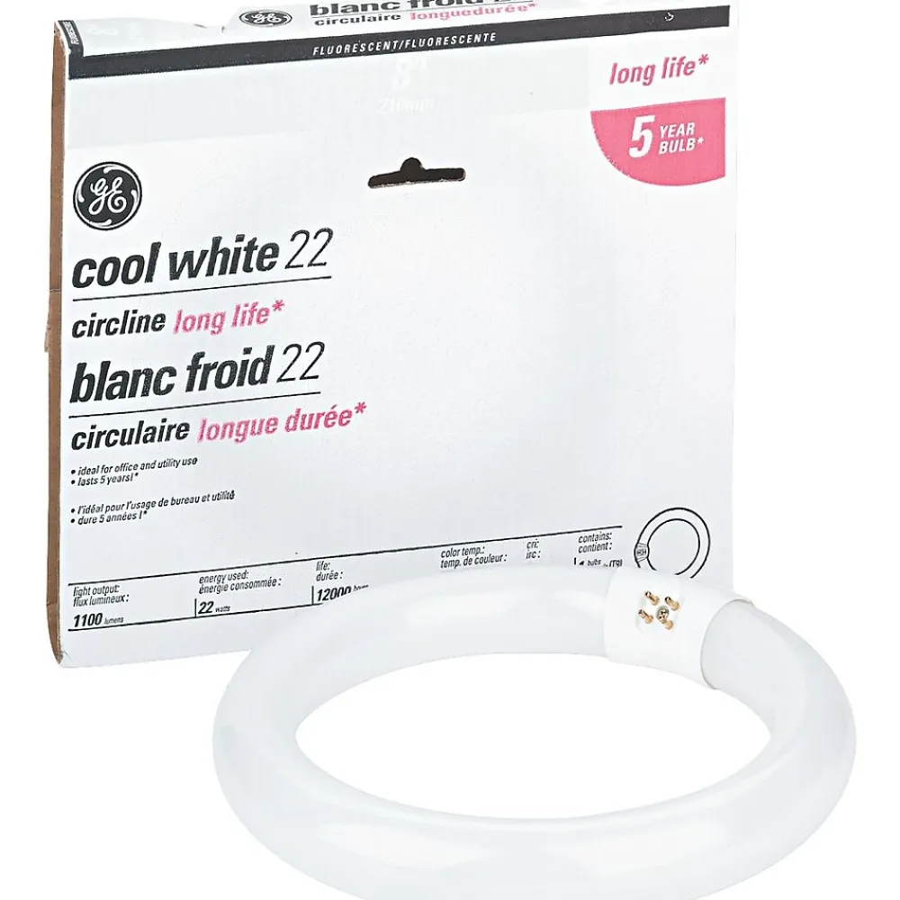 GE 22 Watt Cool White 8" Diameter T-9 Circline Fluorescent Tube (33774)