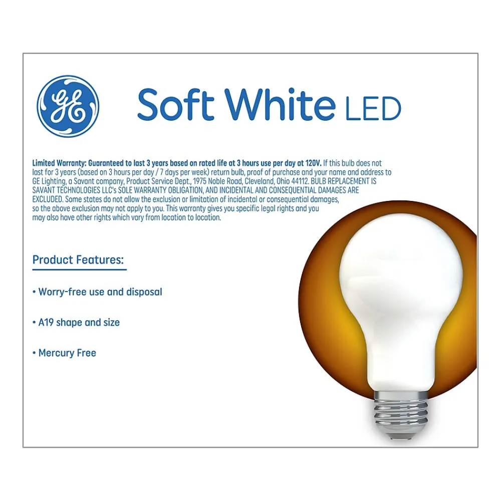 GE 9 Watt Soft White LED neral-Purpose Bulb, 2/Pack (93109032)