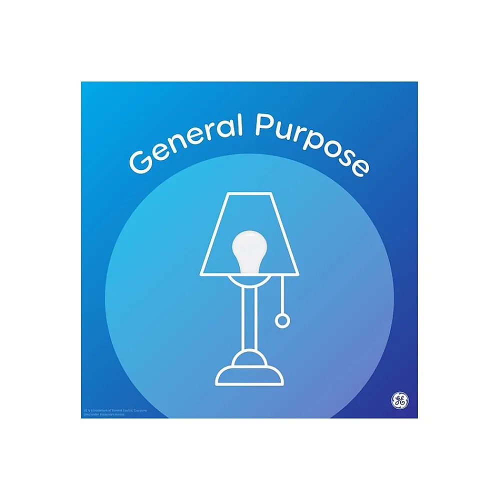 GE Basic 8.5 Watt Soft White LED neral-Purpose Bulb, 2/Pack (93131320)