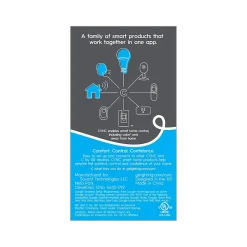GE Cync Wi-Fi 60W Equivalent A19 LED Smart Light Bulb, Multicolor (93128981)