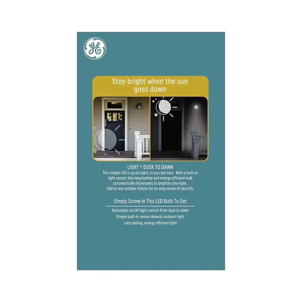GE LED+ Dusk to Dawn 8.5 Watt Soft White LED neral-Purpose Bulb (93101946)