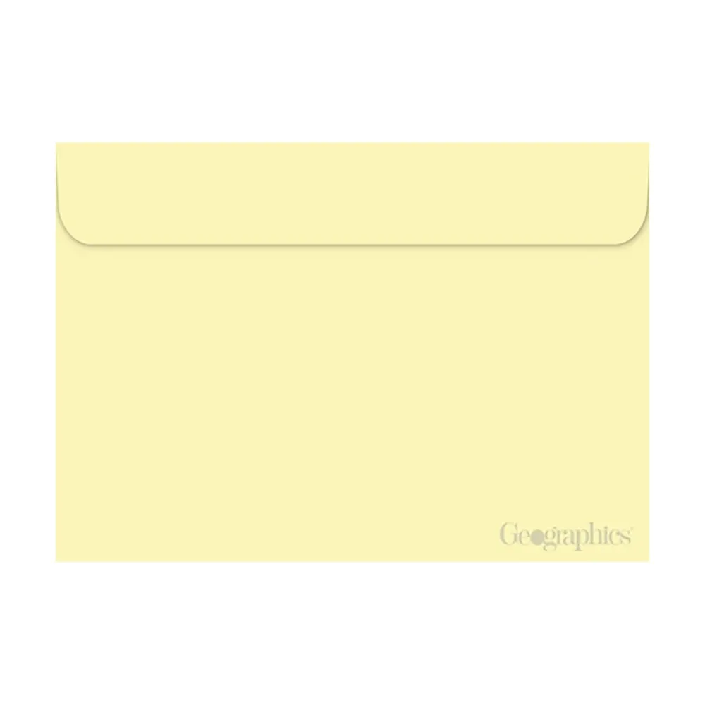 New Geographics Gummed A9 Greeting Card Envelopes, 5.75" x 8.75", Ivory, 40/Pack (49826)