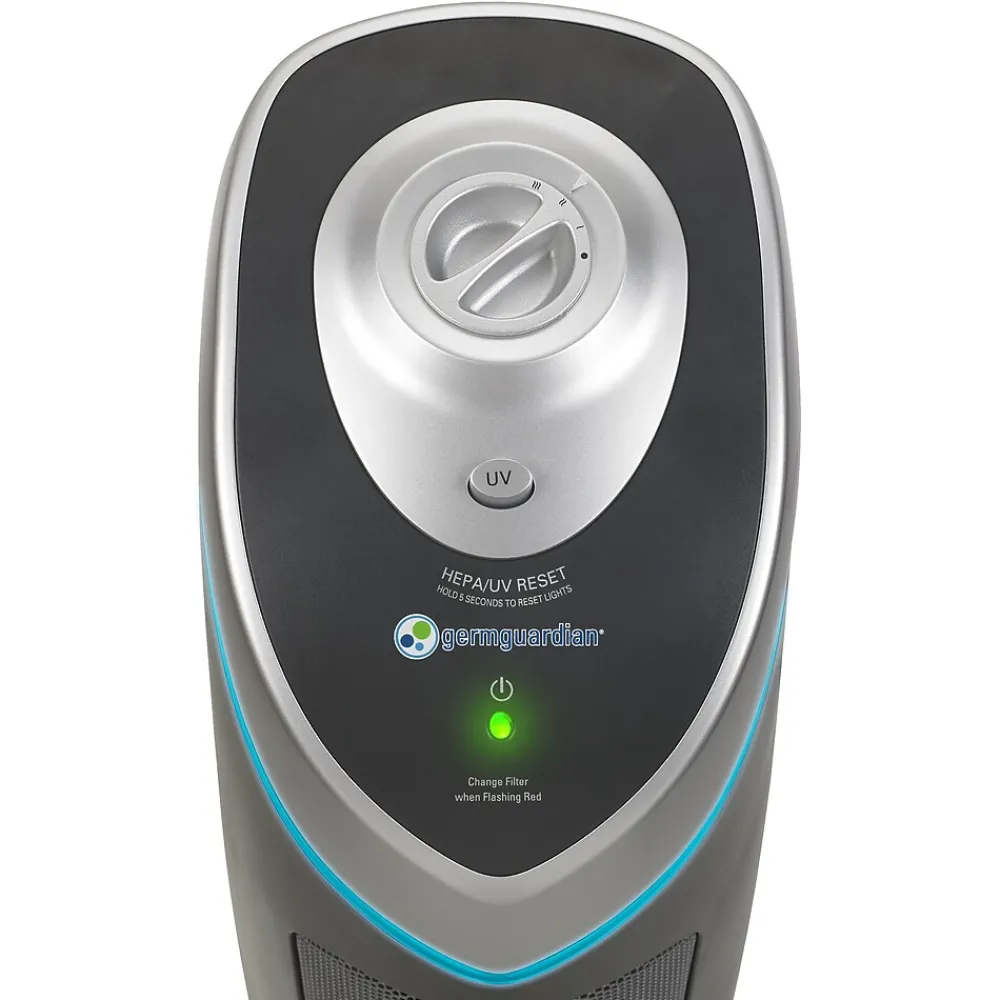 GermGuardian 4-in-1 Energy Star HEPA Tower Air Purifier, (AC4825DLX)