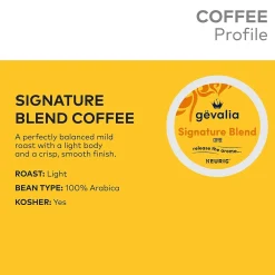 Gevalia Signature Blend Coffee Keurig® K-Cup® Pods, Light Roast, 24/Box (5305)