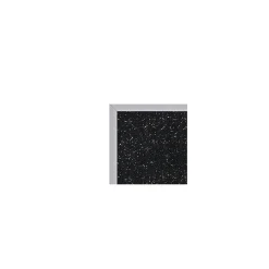 Bulletin*Ghent 4' H x 8' W Recycled Bulletin Board with Aluminum Frame, Confetti (ATR48-CF)