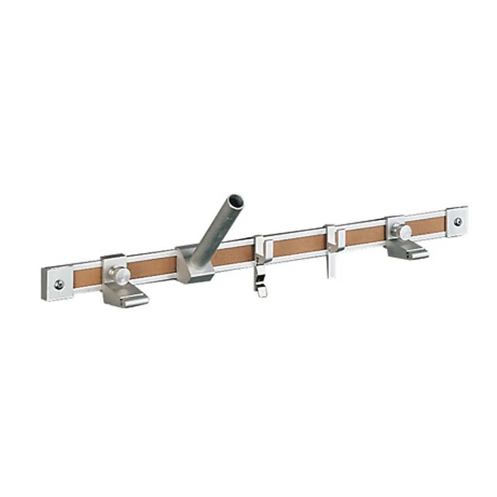 Bulletin*Ghent Aluminum Maprail with Cork Posting Strip, 1" x 6" (GH-MR61)