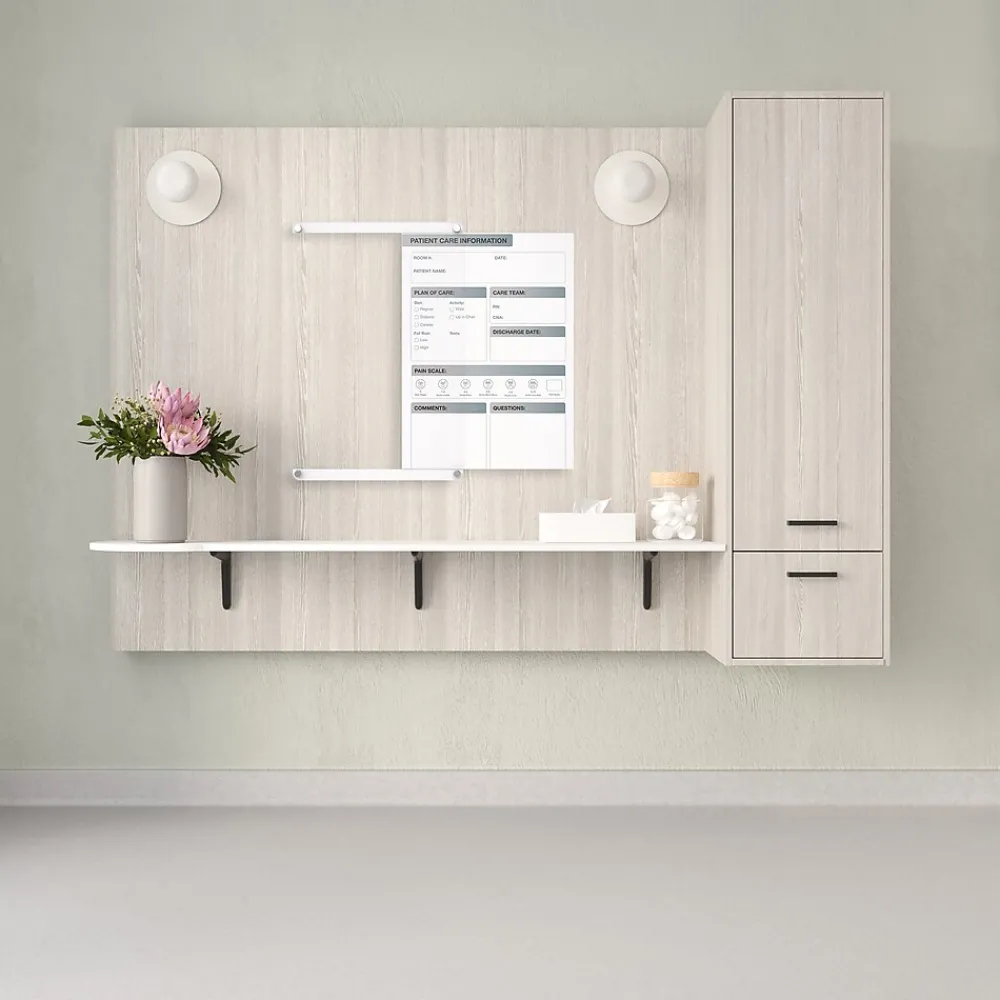 Dry Erase*Ghent Changeable Patient Room Glass Dry-Erase Whiteboard, 24"H x 18"W (GRPHMYRNFM11P-18-12V)