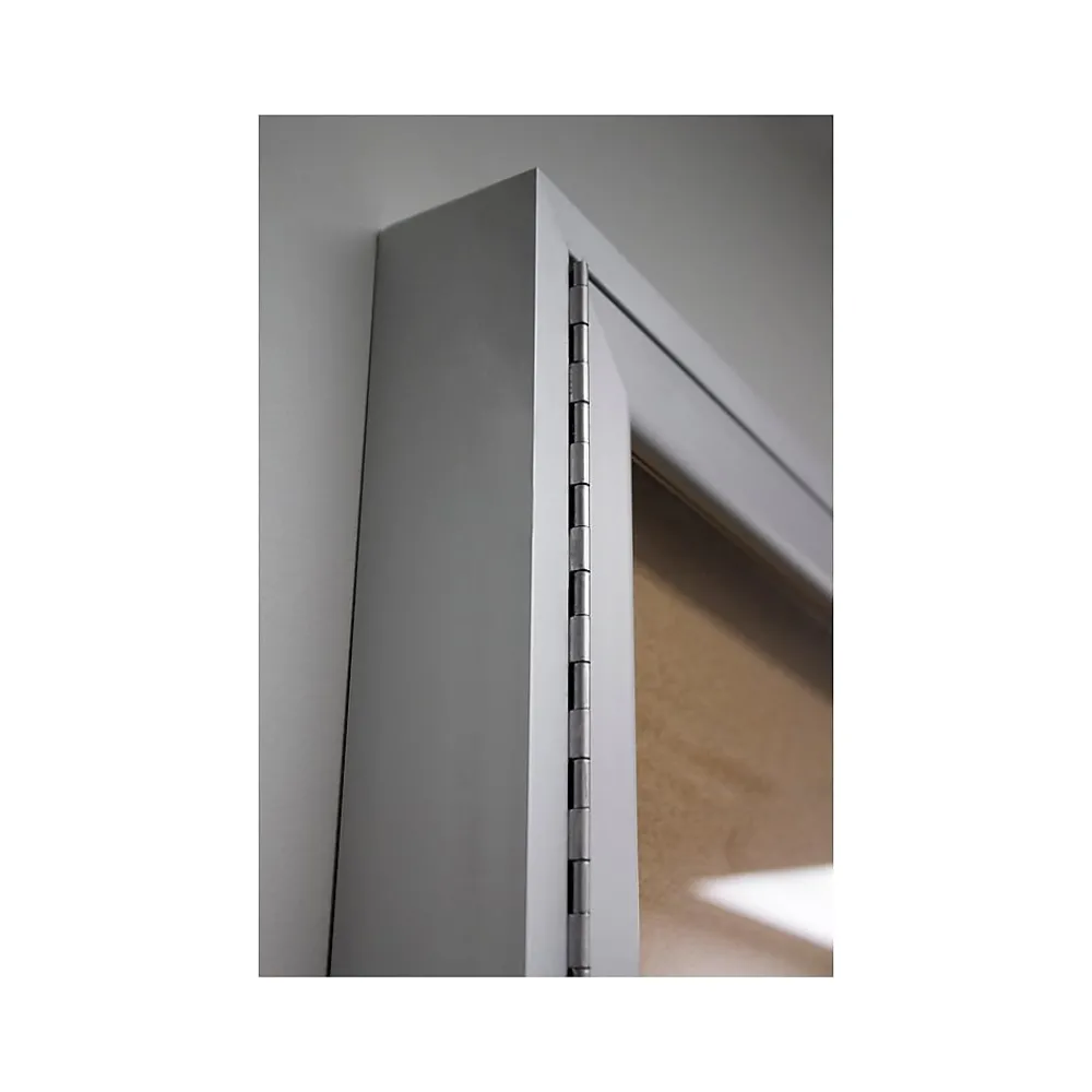 Bulletin*Ghent Cork Enclosed Bulletin Board, Aluminum Frame, 3'H x 2'W (PA13624K)