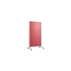 Dry Erase*Ghent EZ Magnetic Glass Mobile Dry-Erase Whiteboard, Aluminum Frame, 75"H x 38"W (EZ1MA7538RS)