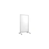 Dry Erase*Ghent EZ Mobile Glass Dry-Erase Whiteboard, Aluminum Frame, 75"H x 38"W (EZ1NA7538WH)