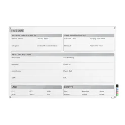 Dry Erase*Ghent Harmony OR Time Out Magnetic Glass Dry-Erase Whiteboard, 18'H x 24'W (GRPHMYRM12T-18)