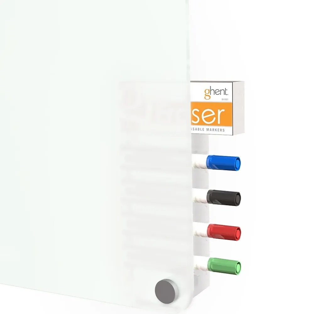 Dry Erase*Ghent Harmony OR Time Out Magnetic Glass Dry-Erase Whiteboard, 18'H x 24'W (GRPHMYRM12T-18)