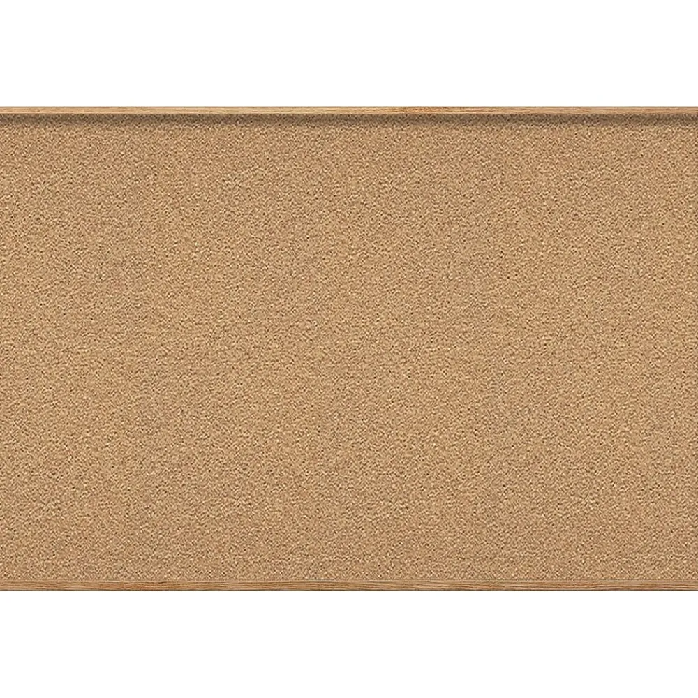 Bulletin*Ghent Natural Cork Bulletin Board with Wood Frame, 4'H x 8'W WK48 (WK48)