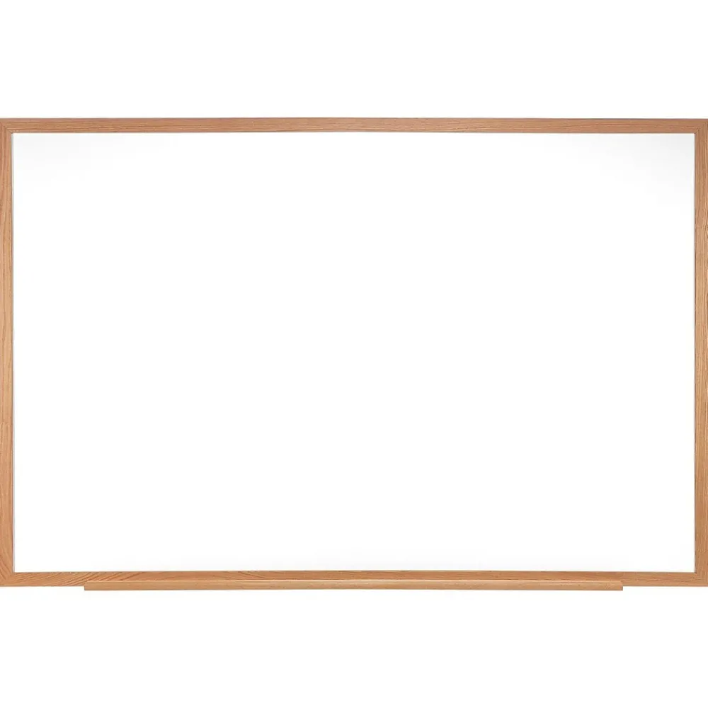 Dry Erase*Ghent Non-Magnetic Dry-Erase Whiteboard, Wood Frame, 18" x 24" (GH-M2W181)