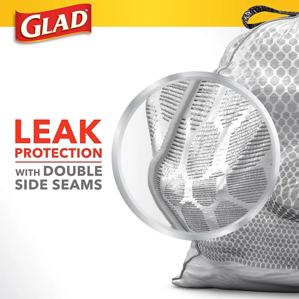 ForceFlex 13-Gallon Scented Kitchen Trash Bag, 0.72 mil, Gain Original, White, 80 Bags/Box (79009)<Glad New