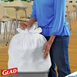 Quick-Tie Tall Kitchen Trash Bags, 13 Gallon, 200/Box (15931)<Glad Online