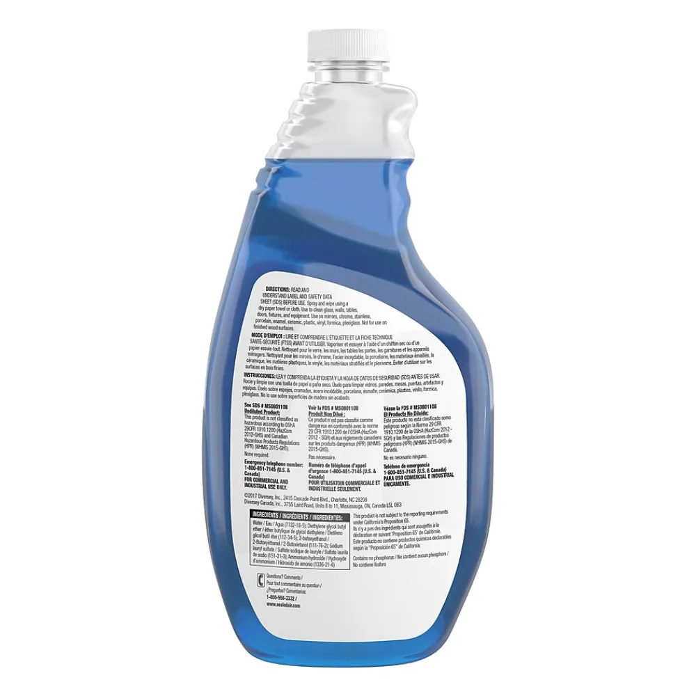 Powerized Professional Glass & Surface Cleaner, 32 Oz. (CBD540298)<Glance Hot