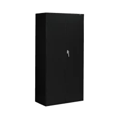 Storage Cabinets*Global 9300 72" Steel Storage Cabinet with 4 Shelves, Black (9336-S72L-BLK)