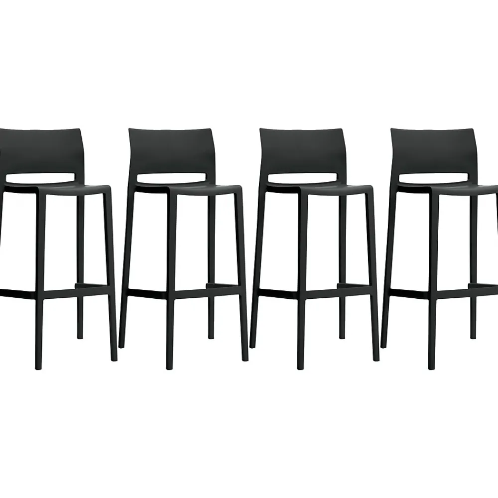 Folding & Stacking*Global Bakhita Plastic Banquet/Reception Chair, Char 4/Carton (6754CHA)