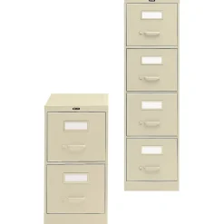 File Cabinets*Global 4-Drawer Vertical File Cabinet, 25"D (P25-401)