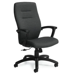 Office Chairs*Global Synopsis Urban Fabric High Back Tilter Chair, White Sand
