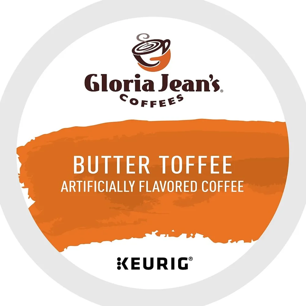 Gloria Jean's Coffees Gloria Jean's Butter Toffee Coffee Keurig® K-Cup® Pods, Medium Roast, 24/Box (60051-012)