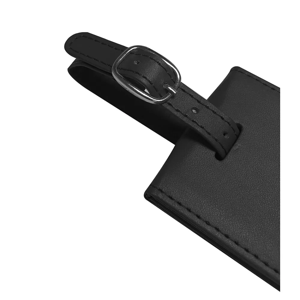 Travergo Luggage Tag, Black (TR1260BK)<Go Green Power Hot