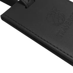Travergo Luggage Tag, Black (TR1260BK)<Go Green Power Hot