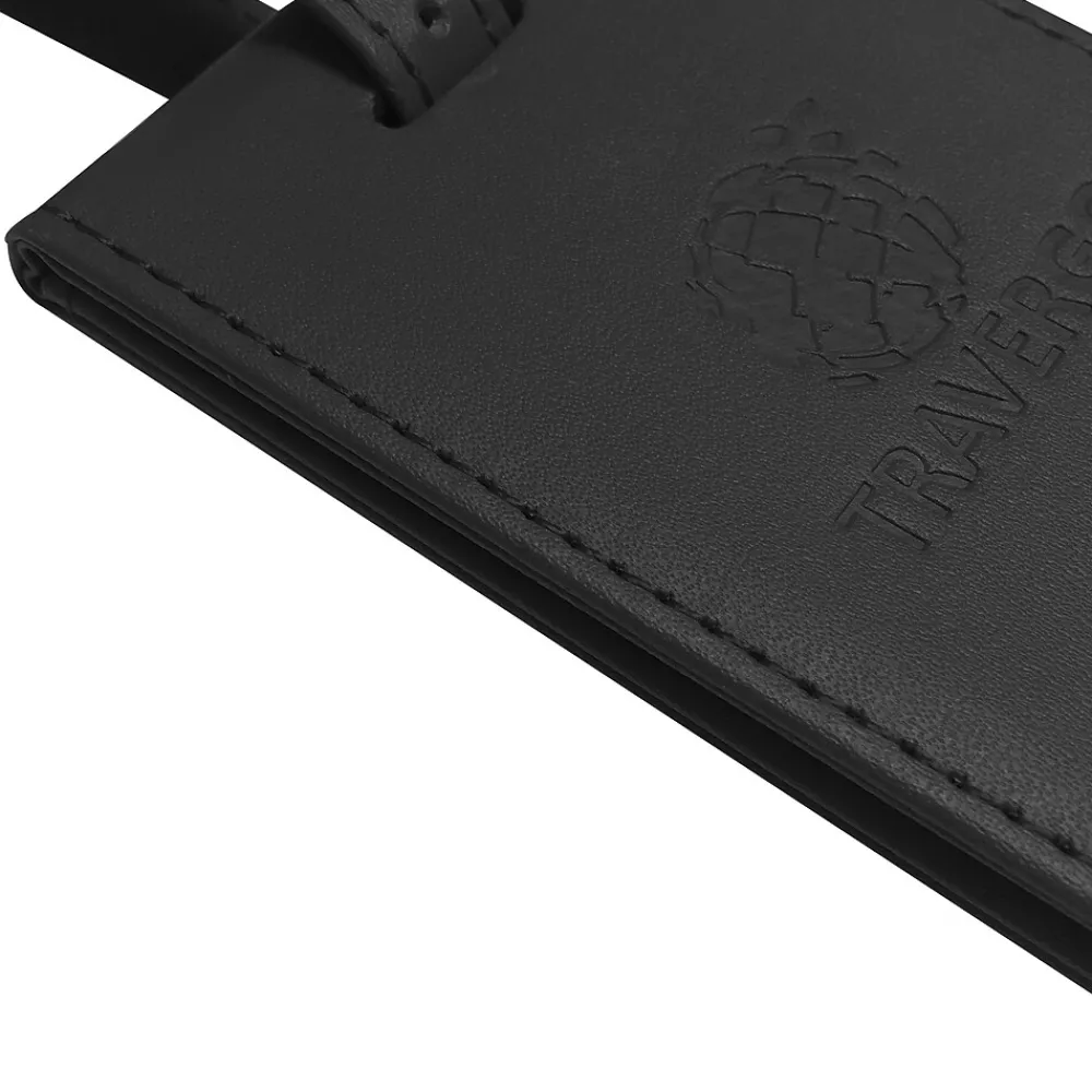 Travergo Luggage Tag, Black (TR1260BK)<Go Green Power Hot