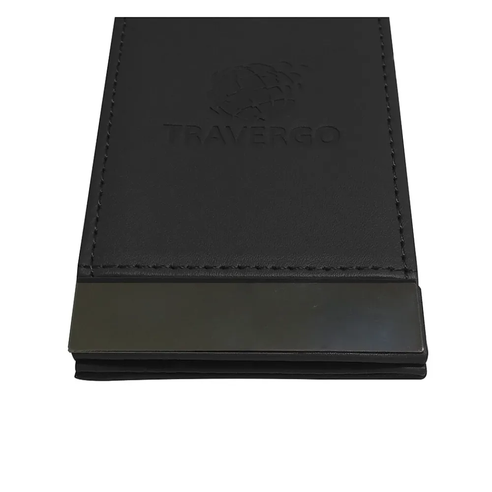 Travergo Luggage Tag, Black (TR1260BK)<Go Green Power Hot