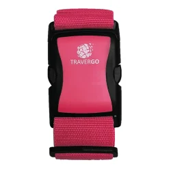 Travergo Nylon Luggage Strap, Pink (TR1200PK)<GoGreen Power New