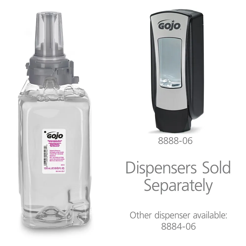 Antibacterial Foaming Hand Soap Refill for ADX-12 Dispenser, Plum Scent, 1250 mL, 3/Carton (8812-03)<GOJO