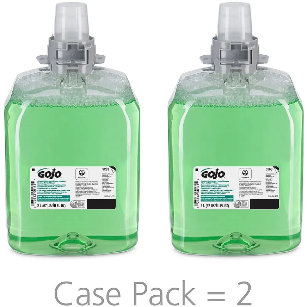 Foaming Hand Soap Refill for FMX 20 Dispenser, Cucumber Melon Scent, 67.6 oz., 2/Carton (5263-02)<GOJO Outlet