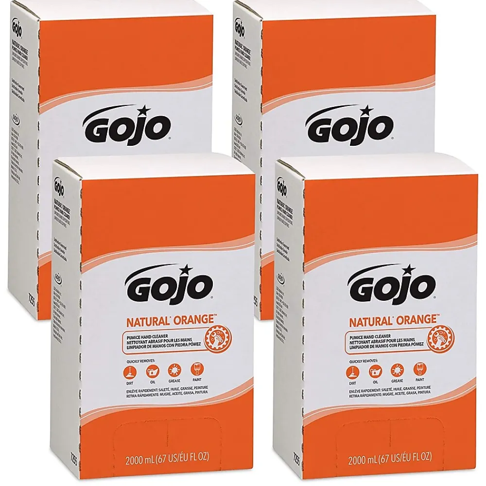Natural Orange Liquid Hand Soap Refill for PRO TDX Dispenser, Orange Citrus Scent, 67 oz., 4/Carton (7255-04)<GOJO Online