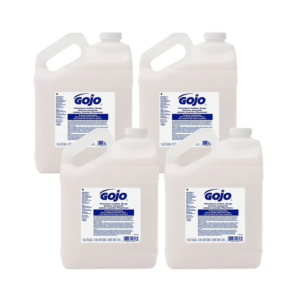 Premium Liquid Hand Soap Refill for 1860-04 Dispenser, Waterfall Scent, 128 oz., 4/Carton (1860-04CT)<GOJO Sale