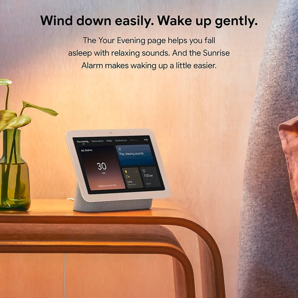 Google Nest Hub 2nd Generation 7" Smart Display, White (GA01331-US)