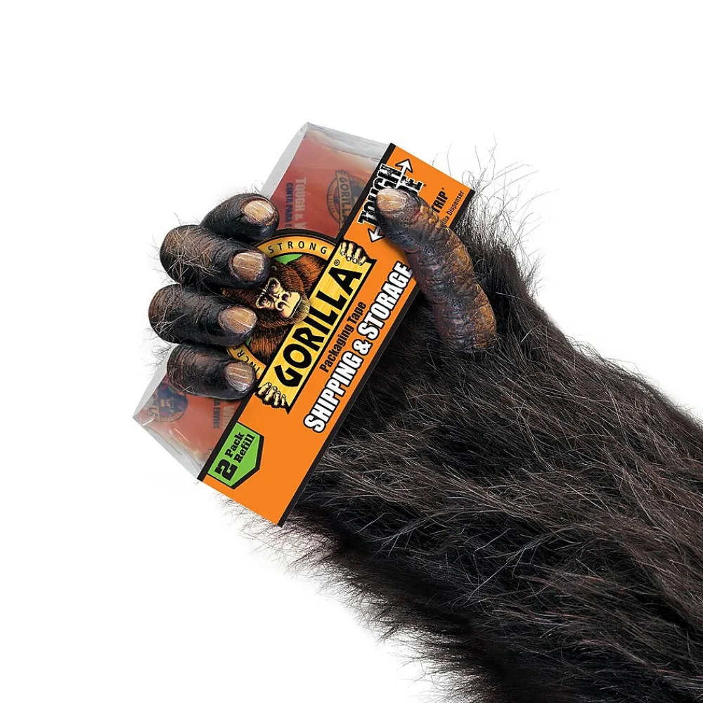 Clearance Gorilla Heavy Duty Tough & Wide Packaging Tape Refill, 2.88" x 30 yd., Clear, 2 Rolls/Pack (6030402)