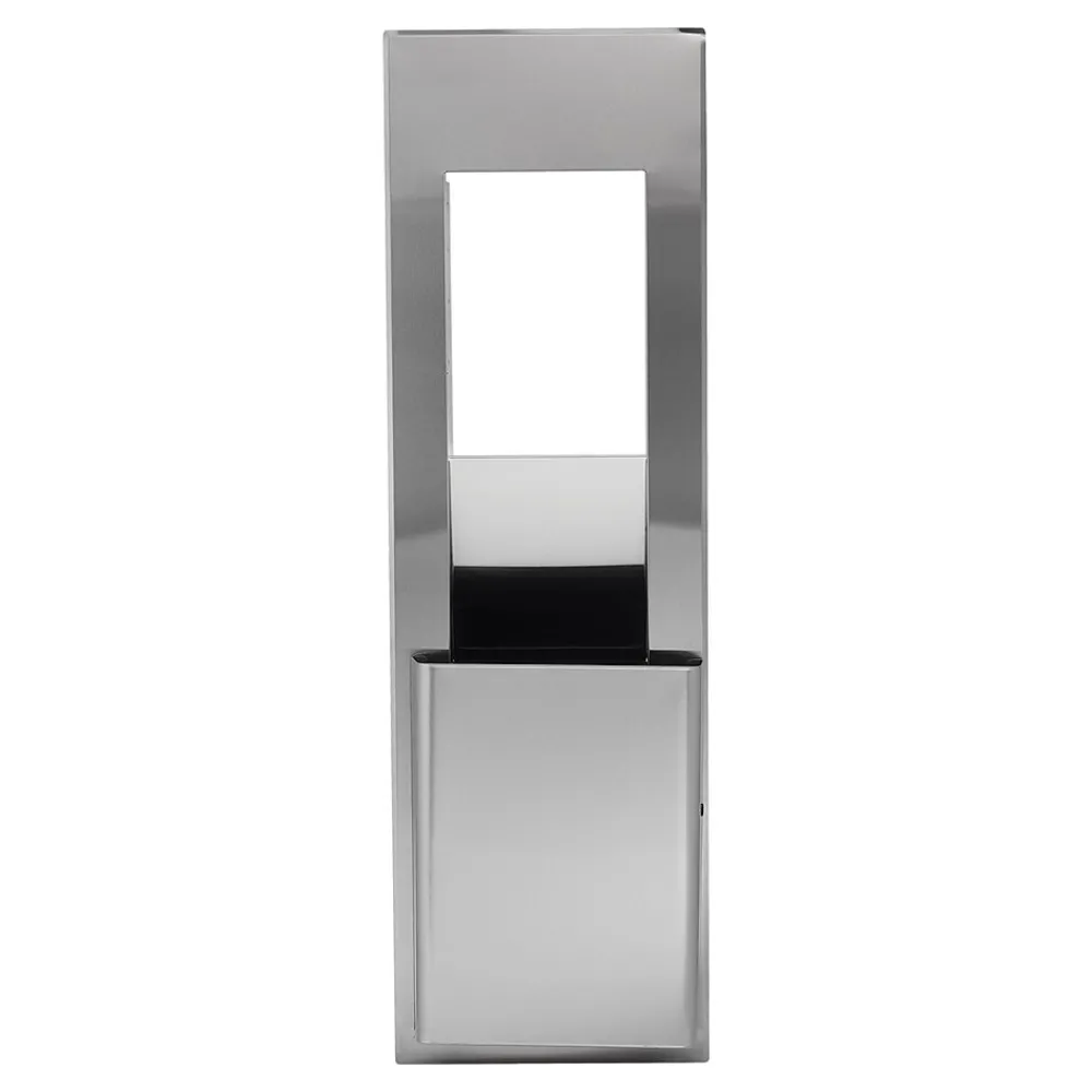GP PRO™ Recessed California Building Code Compliant Trash Receptacle for 12" Cavaties, Stainless (59453)<enmotion