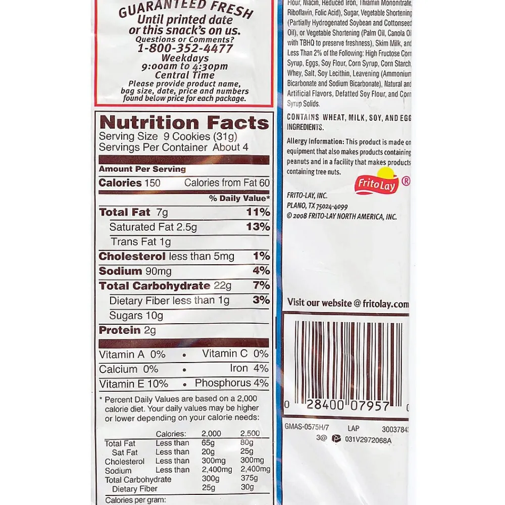 Grandma's Mini Vanilla Creme Cookies, 3.71 oz, 24/Carton (45095)