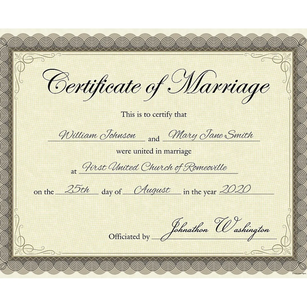 Awards & Certificates*Great Papers Classic Parchment Certificates, 8.5" x 11", Beige/Brown, 25/Pack (2020000)