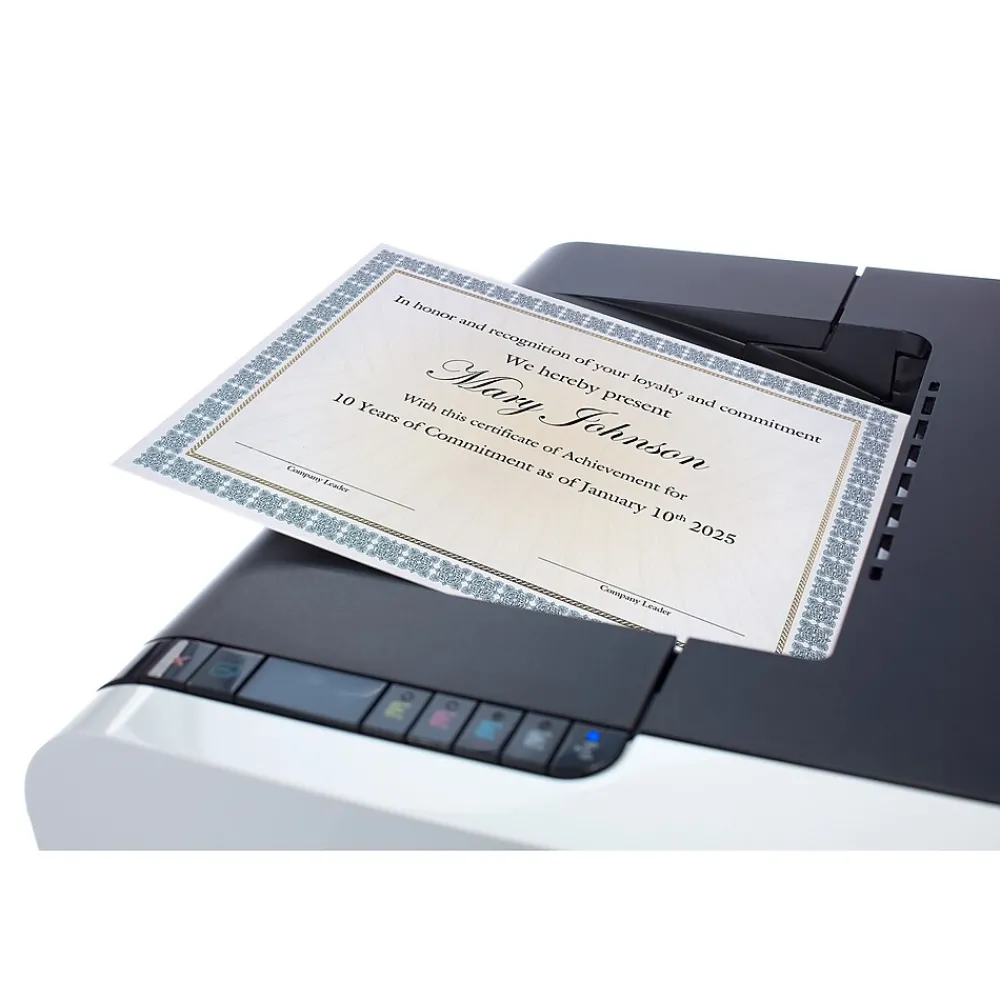 Awards & Certificates*Great Papers Westminster Certificate Set, 8.5" x 11", White and Blue, 25/Pack (2015076)