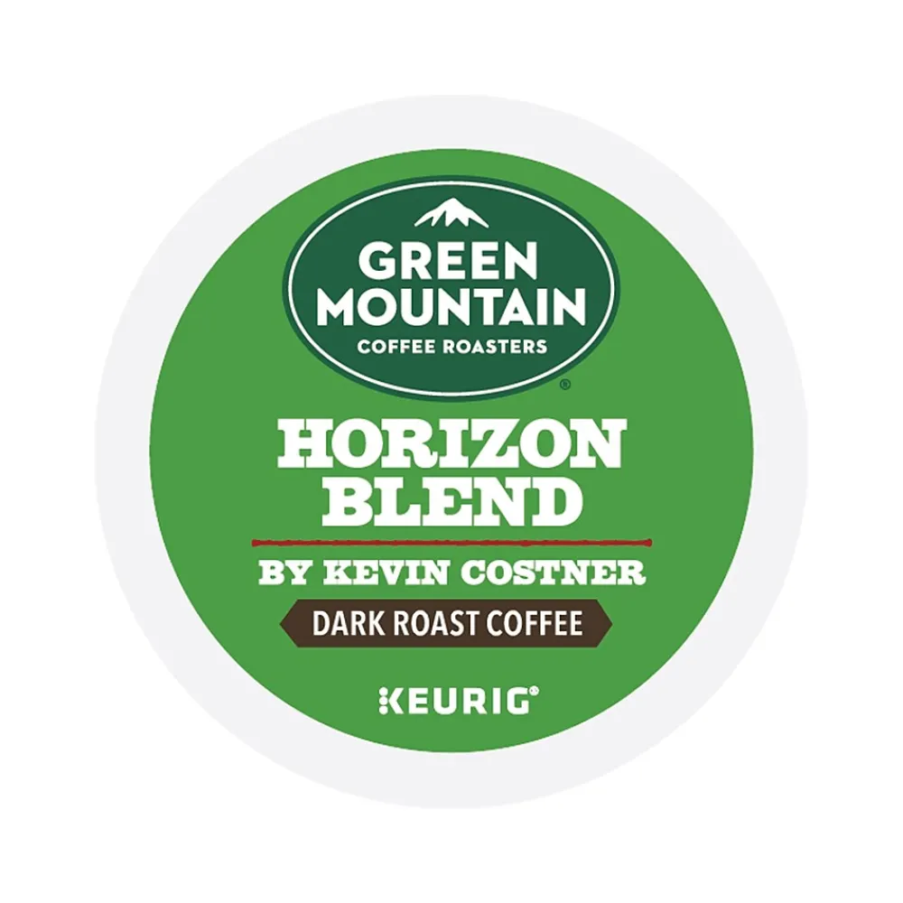 Green Mountain Coffee Roasters Horizon Blend by Kevin Costner Coffee, Keurig K-Cup Pod, Dark Roast, 24/Carton (5000379575)