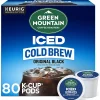 Green Mountain Coffee Roasters Classic Black Iced Coffee Keurig® K-Cup® Pods, Medium Roast, 80/Carton (5000372042CT)
