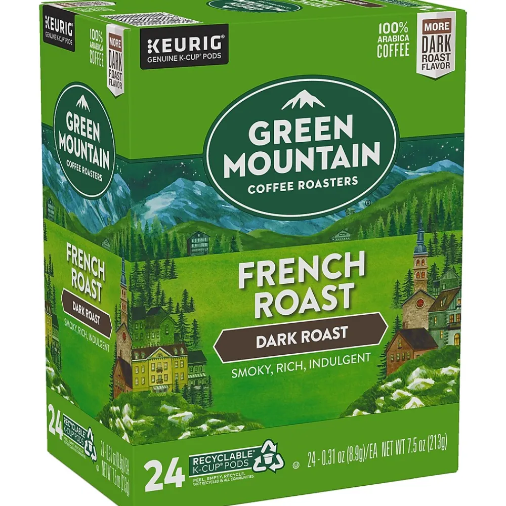 Green Mountain French Roast Coffee Keurig® K-Cup® Pods, Dark Roast, 96/Carton (6694)