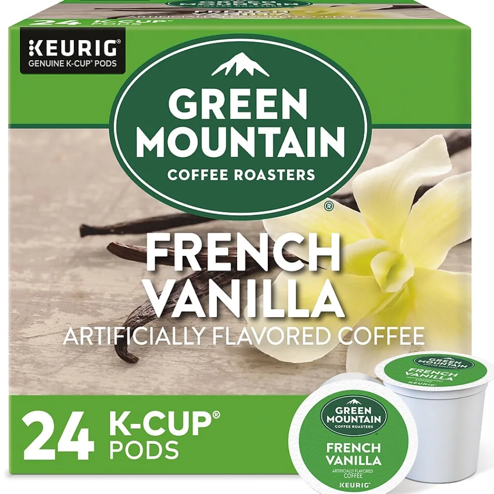Green Mountain French Vanilla Coffee Keurig® K-Cup® Pods, Light Roast, 24/Box (6732)