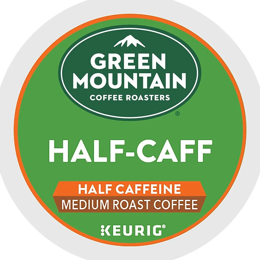 Green Mountain Half-Caff Coffee Keurig® K-Cup® Pods, Medium Roast, 96/Carton (69997)