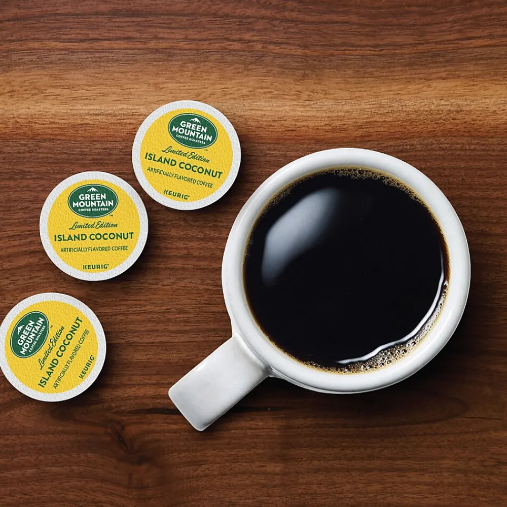 Green Mountain Island Coconut Coffee Keurig® K-Cup® Pods, Light Roast, 24/Box (6720)