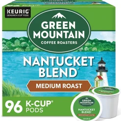 Green Mountain Nantucket Blend Coffee Keurig® K-Cup® Pods, Medium Roast, 96/Carton (6663)