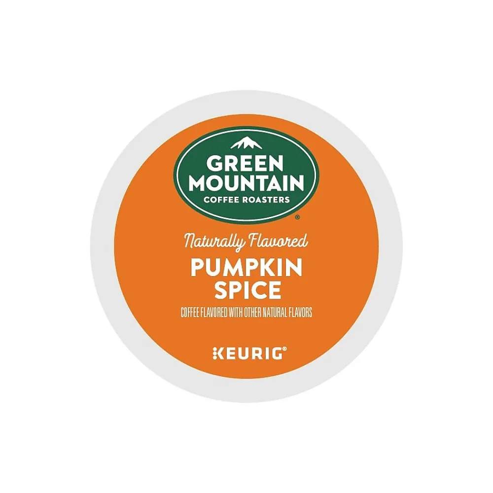 Green Mountain Pumpkin Spice Coffee, Keurig® K-Cup® Pod, Light Roast, 96/Carton (6758)