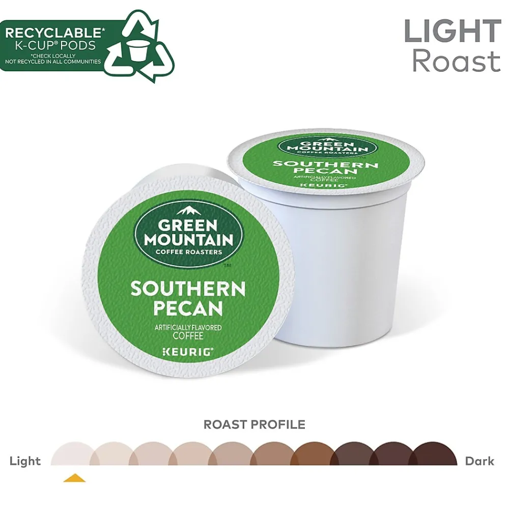 Green Mountain Southern Pecan Coffee Keurig® K-Cup® Pods, Light Roast, 24/Box (6772)